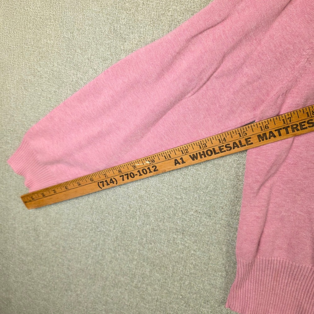 Duck Head Womens Pink Cotton Turtleneck Sweater Size Large Embroidered Logo - Picture 4 of 9